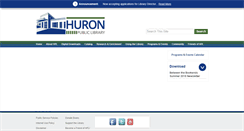 Desktop Screenshot of huronlibrary.org